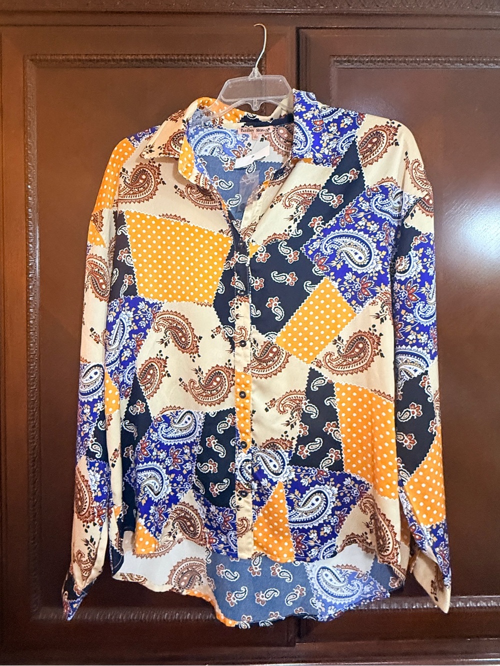 Bailey Rose Paisley Patchwork
2-Piece Set high low blouse 
MSRP $120 NWT LG - Picture 4 of 17